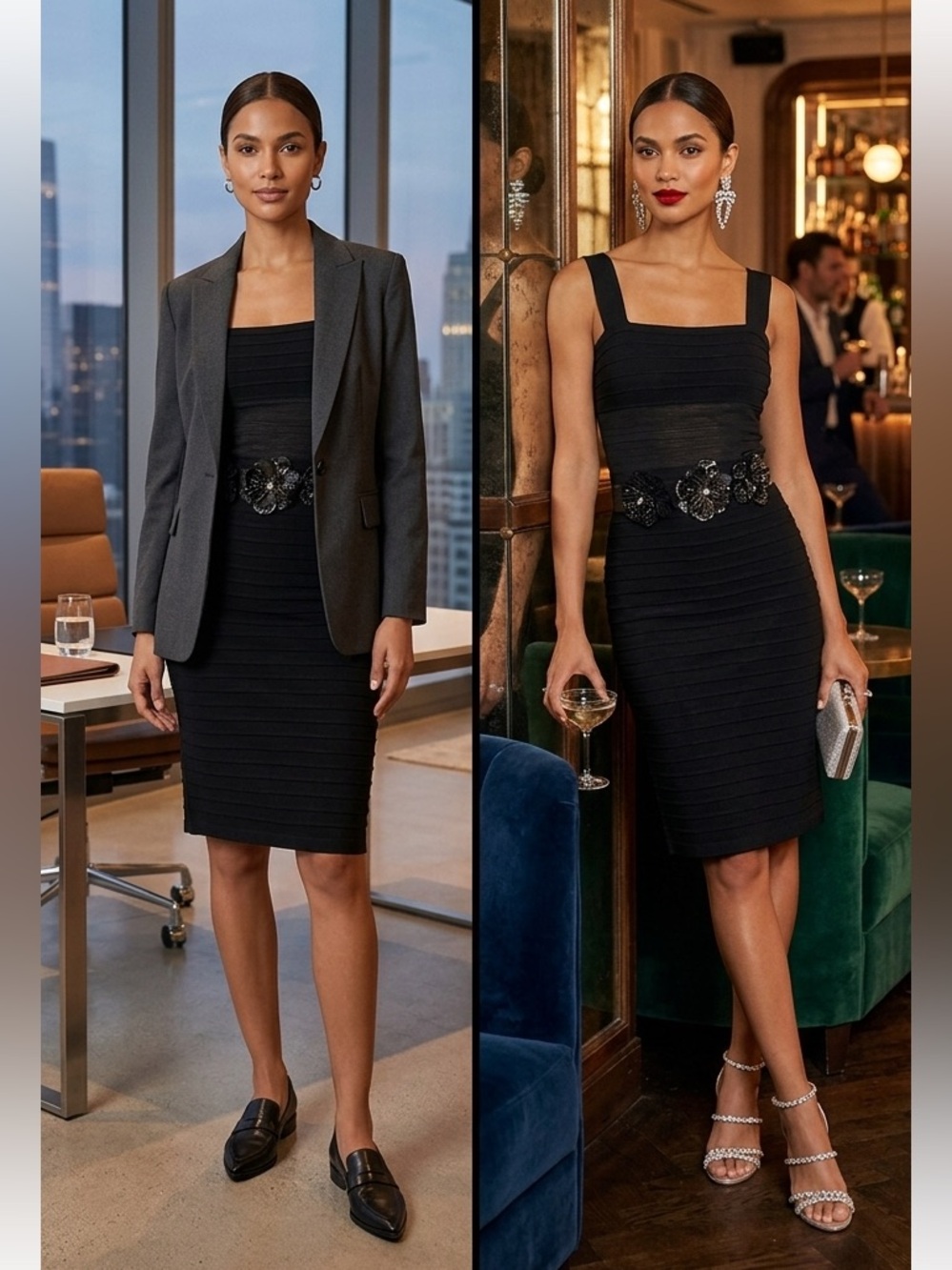 Nanette Lepore black sheath dress